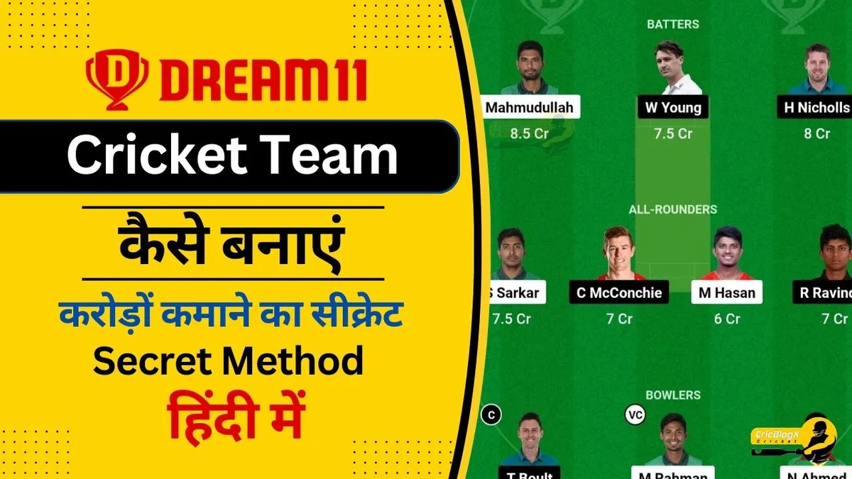 ड्रीम11 मे टीम कैसे बनाये? - Dream11 Me Team Kaise Banaye