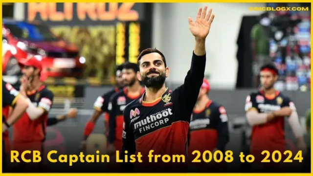 RCB Captain List from 2008 to 2024
