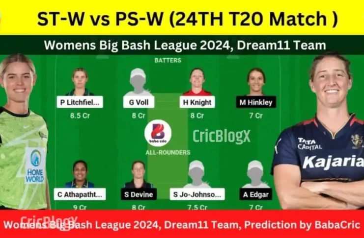 ST-W vs PS-W Dream11 Prediction: आज 24वें मैच में जीतो ₹1 करोड़, देखो प्लेइंग11 और पिच रिपोर्ट!